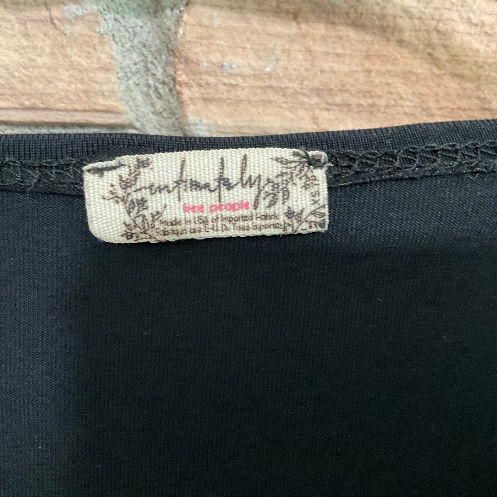 Intimately Free People Black Short Sleeve Bodysuit XS - Picture 2 of 4